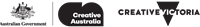 Creative Australia + Creative Vic Logo
