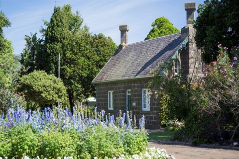 The curator's cottage at the Botanical Gardens